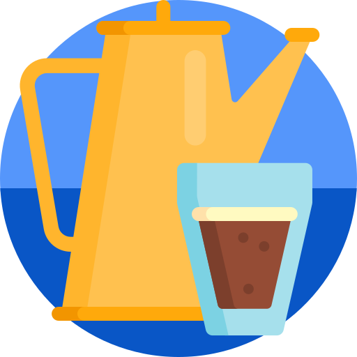 커피 포트 Detailed Flat Circular Flat icon