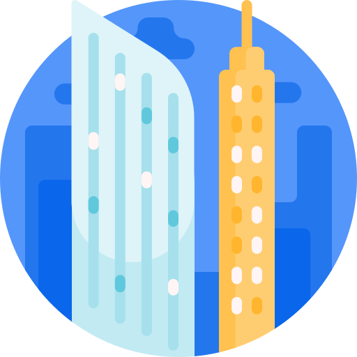 Skyscraper Detailed Flat Circular Flat icon