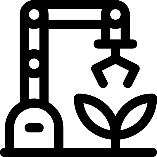 robotique Basic Rounded Lineal Icône