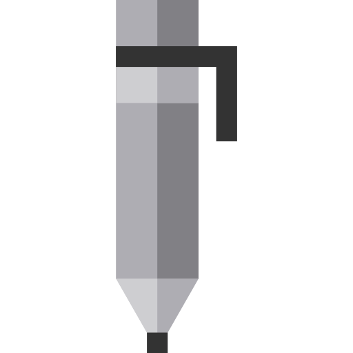 stylo Basic Straight Flat Icône