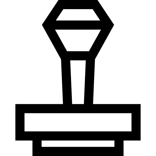 sello Basic Straight Lineal icono