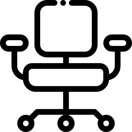 事務用椅子 Detailed Rounded Lineal icon