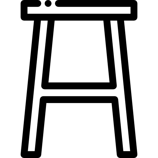 tabouret Detailed Rounded Lineal Icône