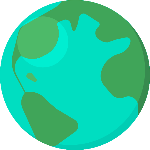 globo terrestre Isometric Flat icona