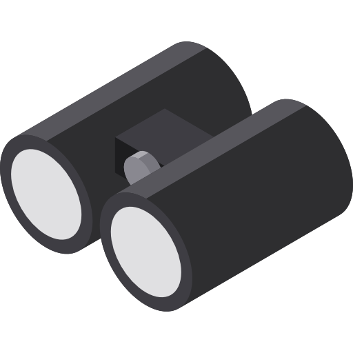 Binoculars Isometric Flat icon