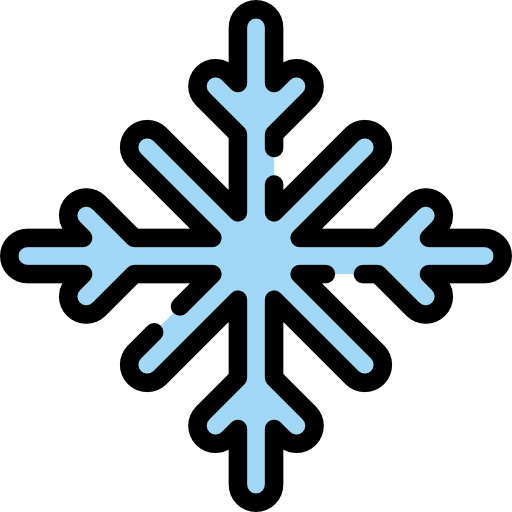 copos de nieve Special Lineal color icono