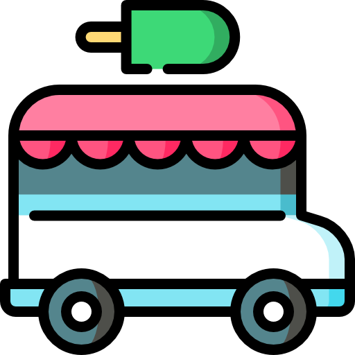 furgone dei gelati Special Lineal color icona