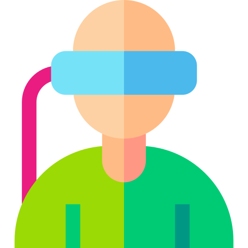 Óculos de realidade virtual Basic Straight Flat Ícone