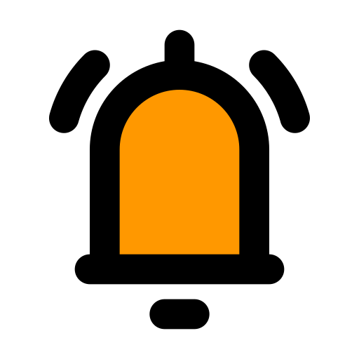 Bell ring Generic Outline Color icon