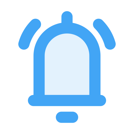 Bell ring Generic Blue icon