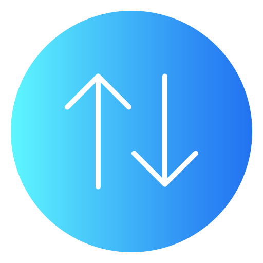 auf- und abwärtspfeile Generic Flat Gradient icon