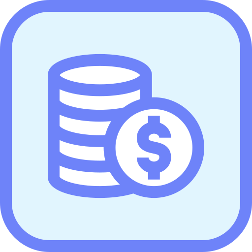 Coin Generic Blue icon