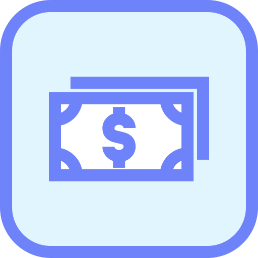billete de banco Generic Blue icono