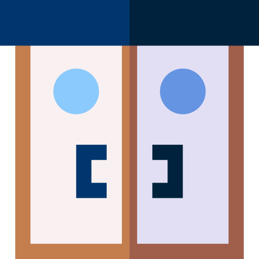 Doorway Basic Straight Flat icon