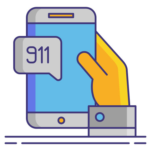 911 Flaticons Lineal Color icon