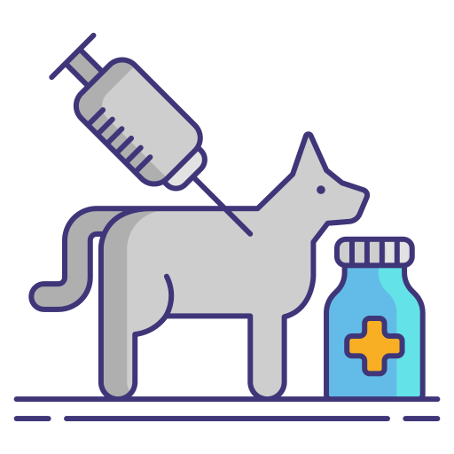 vacunación animal Flaticons Lineal Color icono
