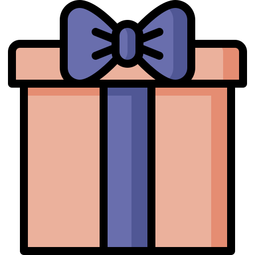 Gift bqlqn Lineal Color icon