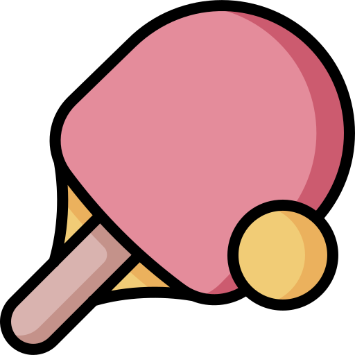 tischtennis bqlqn Lineal Color icon