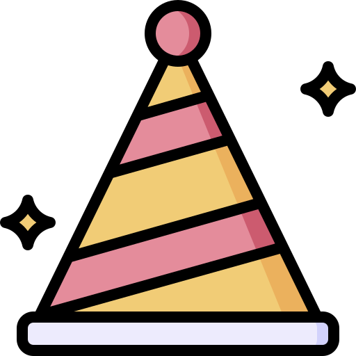 Party hat bqlqn Lineal Color icon