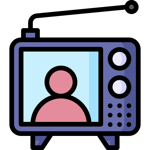 Tv screen bqlqn Lineal Color icon