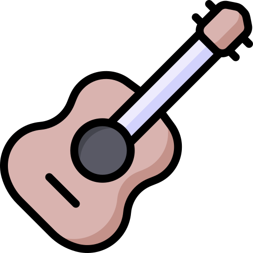 Guitar bqlqn Lineal Color icon