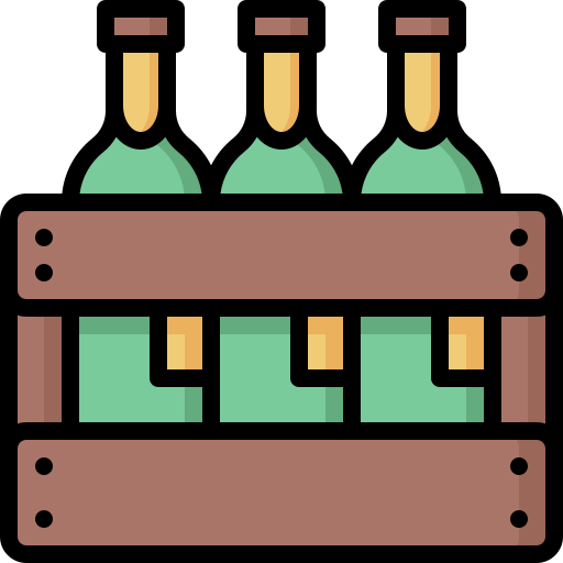 caja de cerveza bqlqn Lineal Color icono