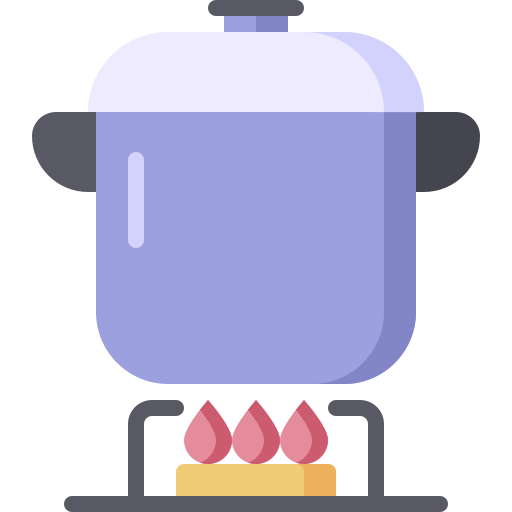 Cooking pot bqlqn Flat icon