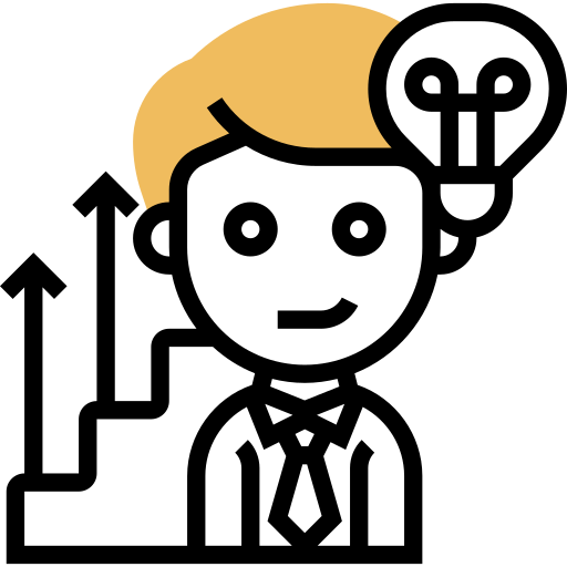 ondernemer Meticulous Yellow shadow icoon