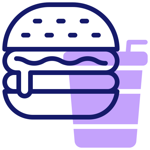 hamburguesa Inipagistudio Lineal Color icono