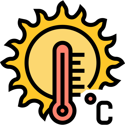 High temperature Meticulous Lineal Color icon