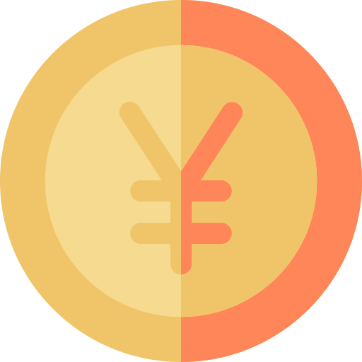 yen Basic Rounded Flat icono