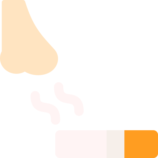 Пассивное курение Basic Rounded Flat иконка