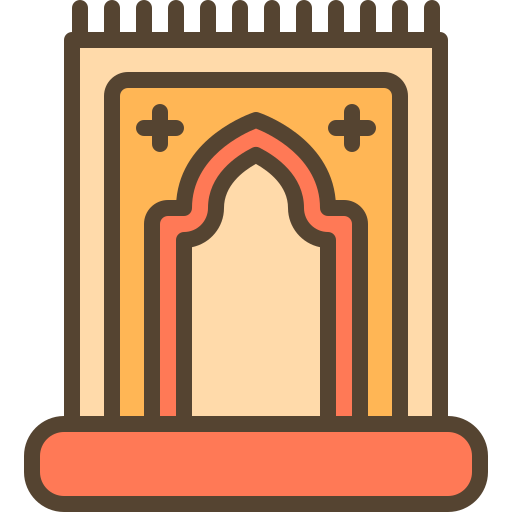 Prayer rug Berkahicon Lineal Color icon