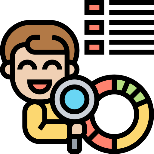 Audit Meticulous Lineal Color icon