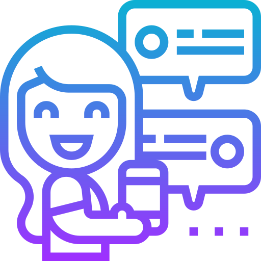 online chat Meticulous Gradient icon