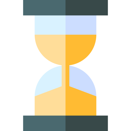 Sand timer Basic Straight Flat icon