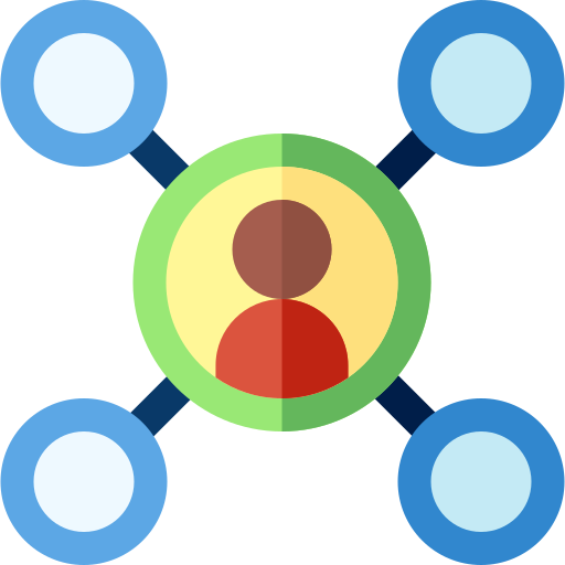 ソーシャルネットワーク Basic Rounded Flat icon