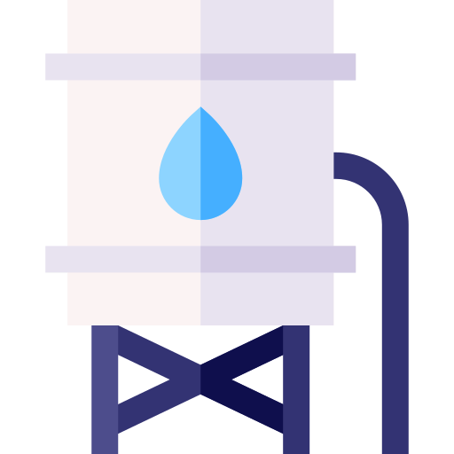 Water tower Basic Straight Flat icon