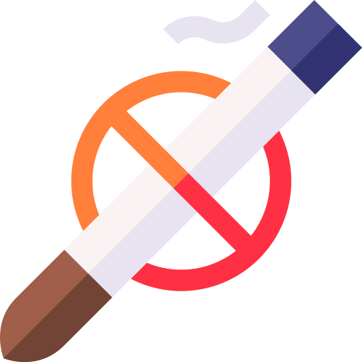 rauchen verboten Basic Straight Flat icon