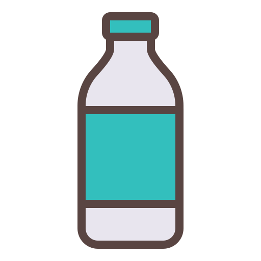 Water bottle Generic Outline Color icon