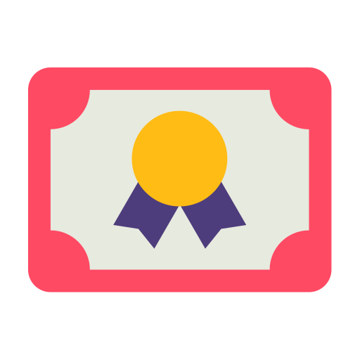 certificaat Generic Flat icoon