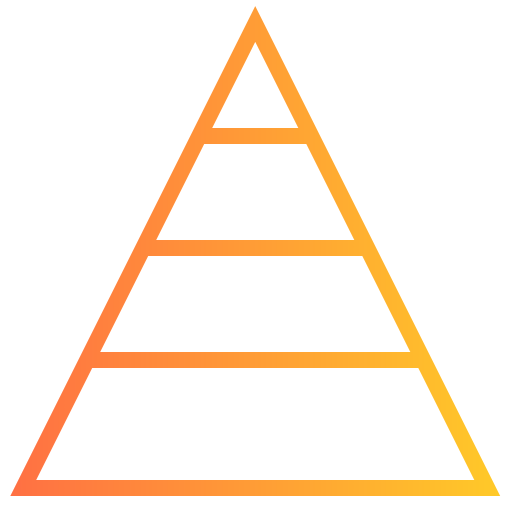 pyramidendiagramm Generic Gradient icon