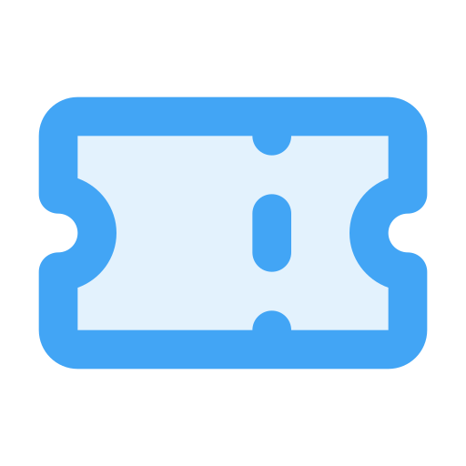 Ticket Generic Blue icon