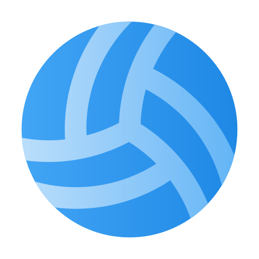 volleybal Generic Flat Gradient icoon
