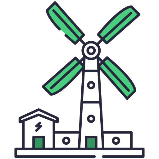 turbina eólica Generic Fill & Lineal icono