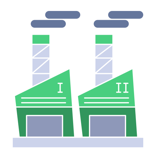 planta de energía Generic Flat icono