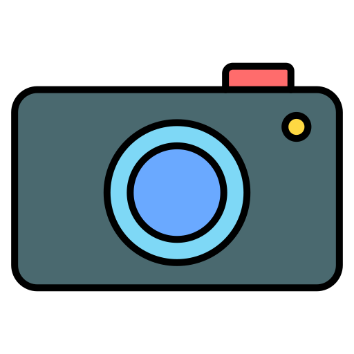 Photo camera Generic Outline Color icon