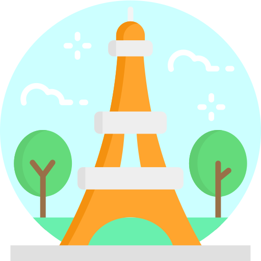 Эйфелева башня SBTS2018 Flat иконка