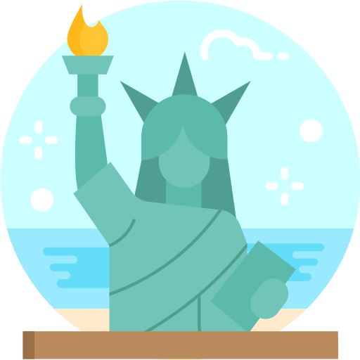 estatua de la libertad SBTS2018 Flat icono