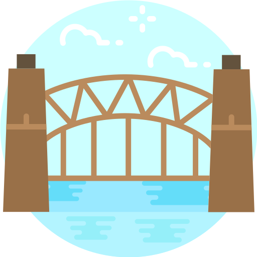 sydney hafenbrücke SBTS2018 Flat icon